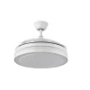 Ventilador retráctil Abrila Esparta Mini blanco luz LED 40-91 cm