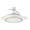 Ventilador retráctil Abrila Esparta Mini blanco luz LED 40-91 cm