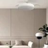 Ventilador retráctil Abrila Relampago blanco luz LED 48-107 cm