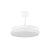 Ventilador retráctil Abrila Tempano blanco luz LED 50-106 cm