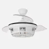 Ventilador retráctil Abrila Tornado Mini blanco con luz 40-91 cm
