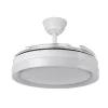 Ventilador retráctil Abrila Zenit blanco luz LED 50-107 cm