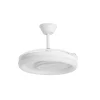 Ventilador retráctil Alemar Bribon blanco luz ovalada LED 48-106 cm