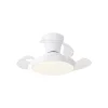 Ventilador retráctil Alemar Cabrio blanco luz LED 28-71 cm