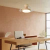 Ventilador retráctil Alemar Cabrio madera luz LED 28-71 cm