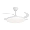 Ventilador retráctil Alemar Creta blanco luz LED 50-107 cm