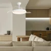 Ventilador retráctil Alemar Dublin blanco madera clara LED 50-107 cm