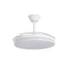 Ventilador retráctil Alemar Dublin blanco luz LED 50-107 cm