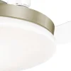 Ventilador retráctil Alemar Malta cuero luz LED 50-107 cm