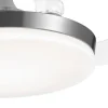 Ventilador retráctil Alemar Malta níquel luz LED 50-107 cm