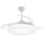 Ventilador retráctil Alemar Malta Mini café luz LED 40-91 cm
