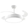 Ventilador retráctil Alemar Nelo blanco luz LED 50-107 cm