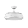 Ventilador retráctil Alemar Nelo blanco luz LED 50-107 cm