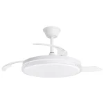 Ventilador retráctil Alemar Nova blanco luz LED 50-107 cm