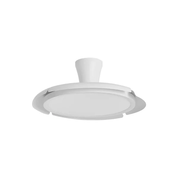 Ventilador retráctil Alemar Qatar blanco luz LED 49-120 cm