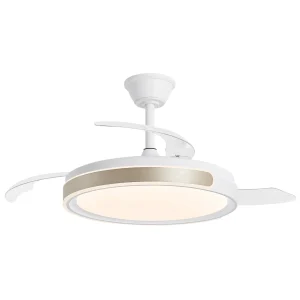 ventilador-techo-retractil-alemar-samana-led-motor-dc-3-aspas-blanco-oro-16014 Ventilador retráctil Alemar Samana blanco oro luz LED 50-107 cm