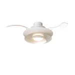 Ventilador retráctil Mantra Aconcagua Blanco Luz LED 50-106 cm