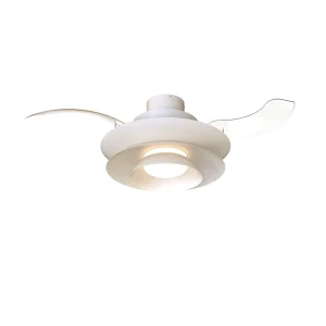 Ventilador retráctil Mantra Aconcagua Blanco Luz LED 50-106 cm
