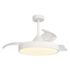 Ventilador retráctil Mantra Alaska Blanco Luz LED 50-106 cm