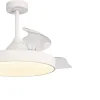 Ventilador retráctil Mantra Alaska Blanco Luz LED 50-106 cm