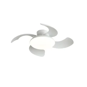 Ventilador retráctil Mantra Aloha II Blanco Luz LED 48,8-83 cm