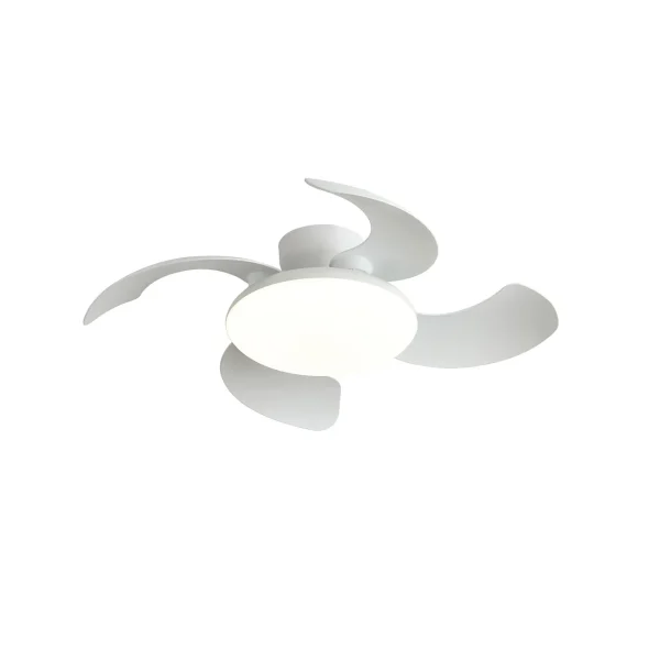 Ventilador retráctil Mantra Aloha II Blanco Luz LED 48,8-83 cm