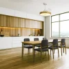 Ventilador retráctil Mantra Alaska Blanco y madera Luz LED 50-106 cm