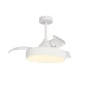 Ventilador retráctil Mantra Alaska MINI Blanco Luz LED 43-91 cm