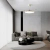 Ventilador retráctil Mantra Glass Fan M Blanco Luz LED 53-106 cm