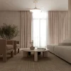 Ventilador retráctil Mantra Glass Fan S Blanco Luz LED 44-91 cm