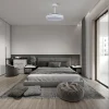Ventilador retráctil Mantra Luna M Blanco Luz LED 49-106 cm