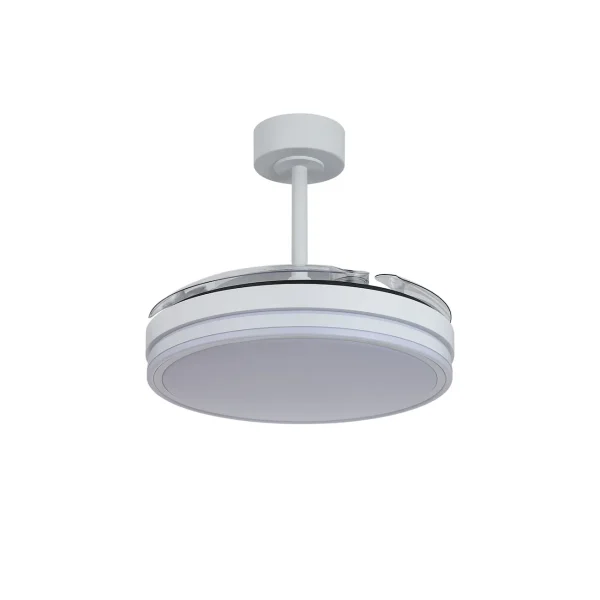 Ventilador retráctil Mantra Luna S Blanco Luz LED 42-91 cm