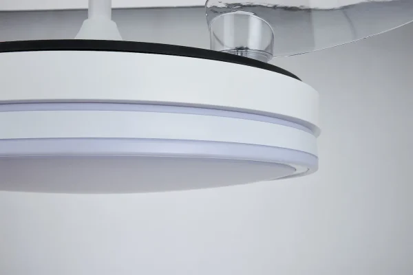 Ventilador retráctil Mantra Luna S Blanco Luz LED 42-91 cm