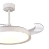 Ventilador retráctil Mantra Mistral Blanco Luz LED 51,5-106 cm