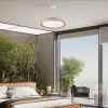 Ventilador Mantra Mistral Blanco y madera Luz LED 51,5-106 cm