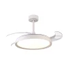 Ventilador retráctil Mantra Mistral Blanco Luz LED 51,5-106 cm