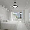 Ventilador retráctil Mantra Mistral MINI Negro Luz LED 45-91 cm