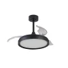 Ventilador retráctil Mantra Mistral MINI Negro Luz LED 45-91 cm