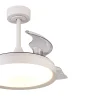 Ventilador retráctil Mantra Mistral MINI Blanco Luz LED 45-91 cm