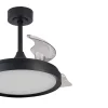 Ventilador retráctil Mantra Mistral MINI Negro Luz LED 45-91 cm