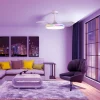 Ventilador retráctil Mantra North Blanco Luz LED 43-91 cm