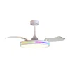 Ventilador retráctil Mantra North Blanco Luz LED 43-91 cm