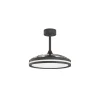 Ventilador retráctil Mantra North Negro Luz LED 43-91 cm