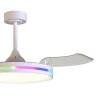 Ventilador retráctil Mantra North Blanco Luz LED 43-91 cm
