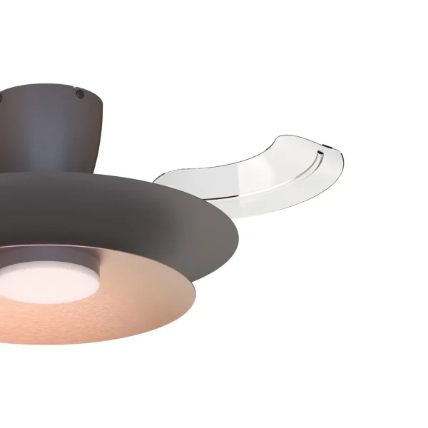 Ventilador retráctil Mantra Patagonia Marron Luz LED 52-106 cm