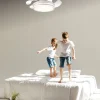 Ventilador retráctil Mimax Calima S blanco LED 40-90 cm