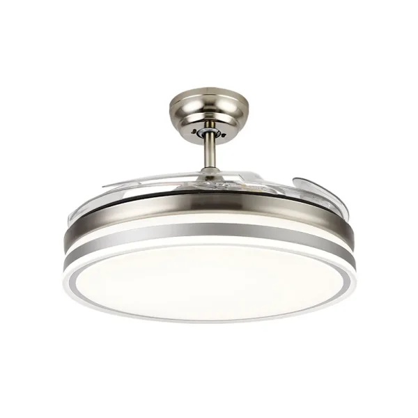 Ventilador retráctil Mimax Calima S níquel LED 40-90 cm