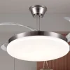 Ventilador retráctil P&B Agata L níquel LED 50-108 cm