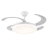 Ventilador retráctil P&B Agata L blanco LED 50-108 cm