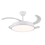 Ventilador retráctil P&B Althea L blanco LED 50-108 cm